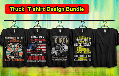 🚒🚒 Truck T Shirt Design Bundle 🚒🚒