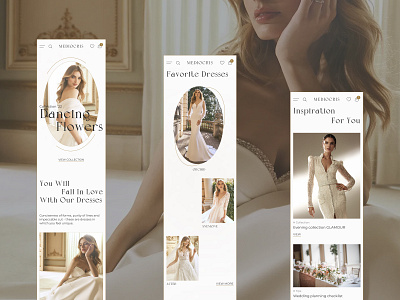 Main page mobile adaptive concept design e commerce fashion figma main screen minimalist mobile mobile version shop store ui ui concept ux web ui website wedding