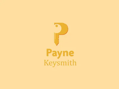 Payne - Keysmith branding design graphic design icon illustration illustrator key keysmith letter p logo shadow ui ux vector