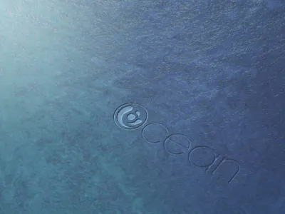 Ocean Logo branding illustration logo minimalistic ocean water