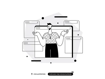 π₯ Maggy Illustration Pack π₯ branding character characterdesign design illustration logo minimal ui vector website