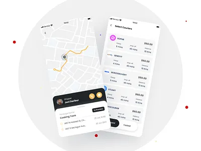 Package Delivery App app home screen app ui ux design home screen mobile app mockup package delivery package delivery app package delivery ui ux ui ui design uidesign uiux