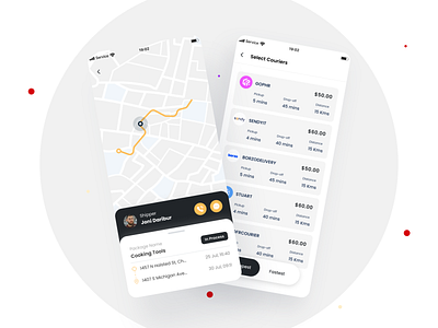 Package Delivery App app home screen app ui ux design home screen mobile app mockup package delivery package delivery app package delivery ui ux ui ui design uidesign uiux