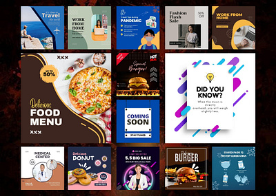 Social Media Post Design abstract ad design advertisement art branding design illustration logo mockup post design social media social media post