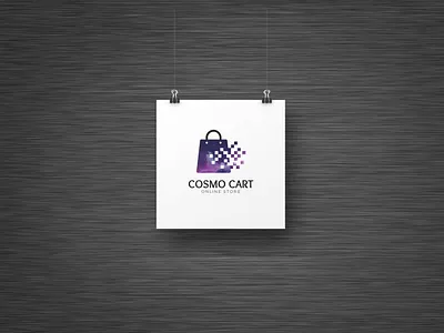 Online Shop logo Design abstract art branding design illustration logo