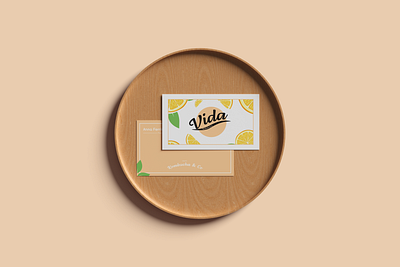 Business Card Design - Vida brand brand design brand identity branding business business card clean design graphic design illustration logo mockup modern new