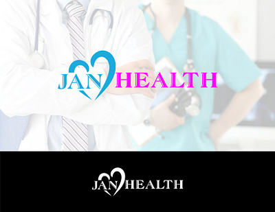 JAN Health Logo brand identity branding design graphic design health limited logo health logo hospital logo illustration jan health logo logo logo design logo maker logo making medical care logo medical logo medicalcare logo