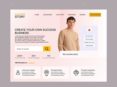 My Success Story Homepage Design! adobe adobe design adobe xd design design graphis design illustrator designer ui graphic design homepage homepage design illustration illustrator design landing landing page photoshop ui ui designer website website design