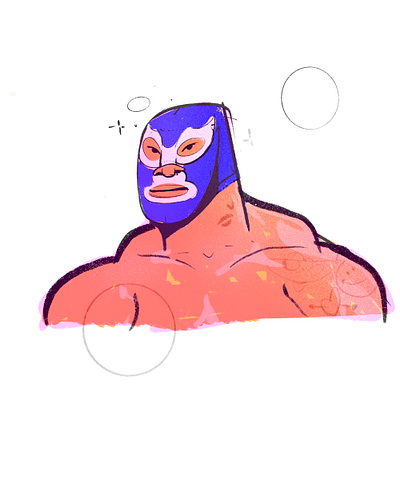Luchador design graphic design icon illustration
