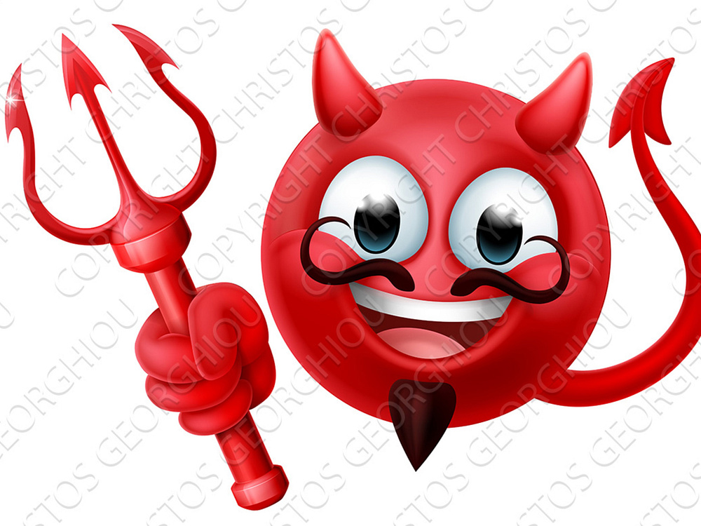 Devil Emoji Emoticon Man Face by Christos Georghiou on Dribbble