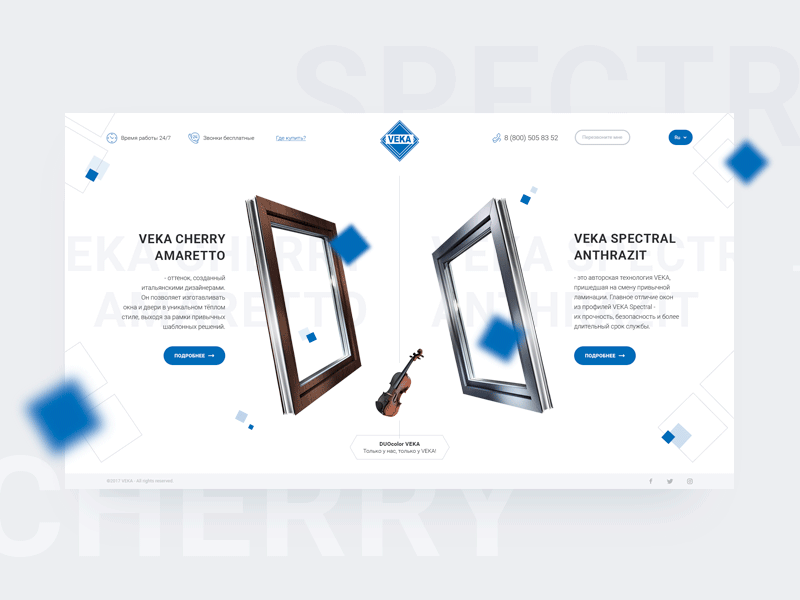 Veka Windows Website animation clean design ui web website windows
