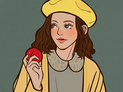 Girl branding illustration