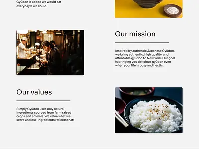 Simply Gyudon Website art branding clean design illustration ui ux website