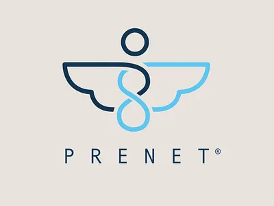 PRENET branding design logo