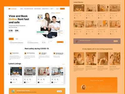 Real Estate Landing Page figma ui ux web design