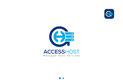 Logo Name: Access Host branding business logo company logo corporate custom logo design flat logo graphic design illustration logo logo design logo maker luxury logo minimalist motion graphics