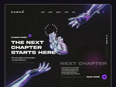 #1 The next chapter conceptui darkui graphic design illustration landingpage minimalui modernui newui trendui ui uiconcept uidesign uitrend ux uxdesign