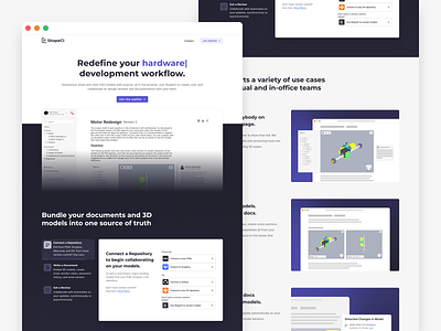 ShapeCI Landing Page design landing page marketing ui web design website