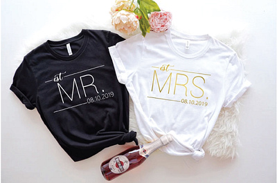 Mr. and Mrs. typography t-shirt design and graphic design bulk t shirt design custom design custom minimalist design custom t shirt custom t shirt design custom typography design esty t shirt design graphic design jesus face shirt minimalist mr. and m t shirt t shirt design t shirt logo design typography typography design typography t shirt bundle