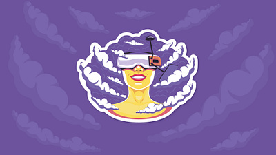 Blondie FPV Sticker Pack art cartoon design flat illustration illustrator vector