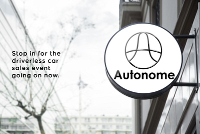 Autonome driverless car logo branding dailylogochallenge graphic design logo