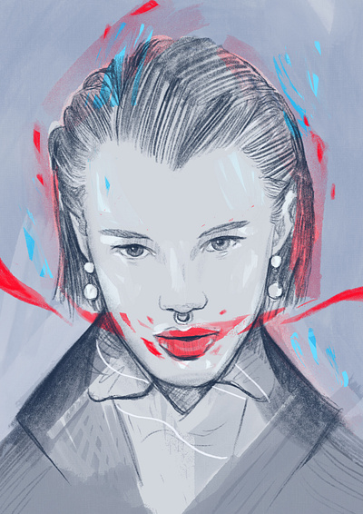 Jokerista illustrated illustrated portrait illustration illustrations illustrator joker people portrait portrait drawing portrait illustration portraiture procreate procreate portraits the face