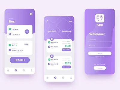 Public transport mobile app app branding design graphic design illustration logo ui