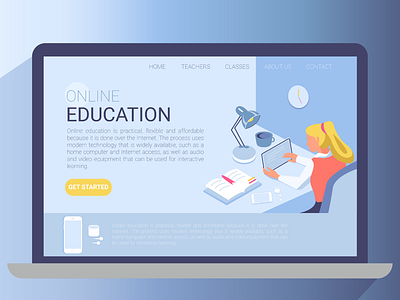 This is an illustration for the first landing page screen. ai design graphic design illustration vector