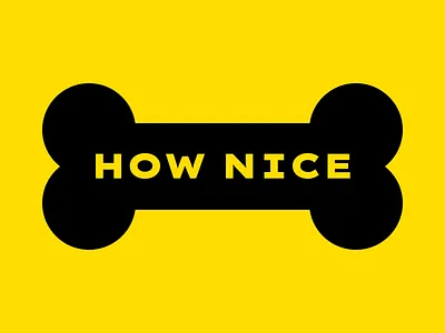 Logo for How Nice bone logo
