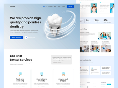 Dental Care Landing Page clinic dental dental care dental clinic dental hygienists dental practice dentist dentistry doctor doctors health care hospital medical care medicine orthodontist pharmacy