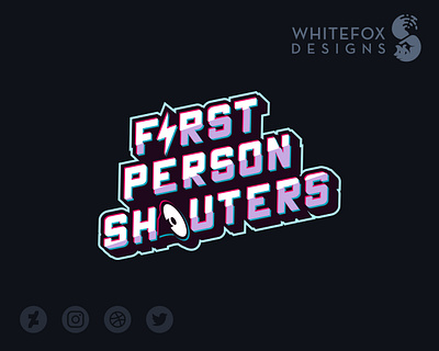 First Person Shouters branding design logo loud megaphone shouting sound vector