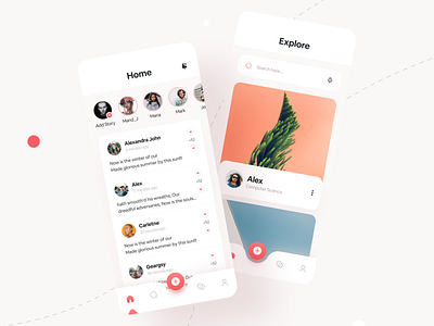 Social App UI Design app appuidesign appuxdesign clean ui comment design minimalui mobile app modern social socialmedia threads trend ui uidesign uiuxdesign upvote ux uxdesign