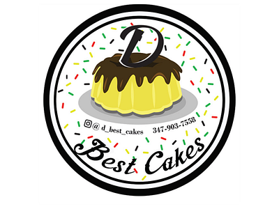 D Best Cakes Logo design graphic design illustration logo vector