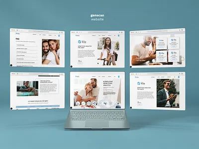 GenScan Website branding design logo ui ux