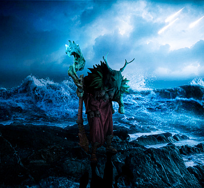3D NFT DRUID 3d animation character fantasy graphic design landscape nft