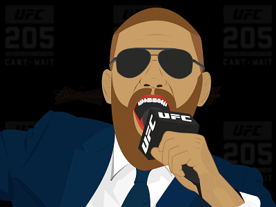 Conor McGregor Illustration / UFC 205 boxing combat sport czech republic design fighting graphic design illustration illustrator ireland mcgregor mixed martial arts mma photoshop ufc vector