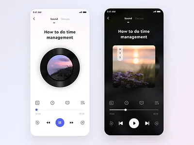 Audio UI mobile app design icon illustration ui ui icon ux