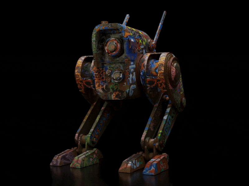 Mech v.1 3d design mech modeling robot
