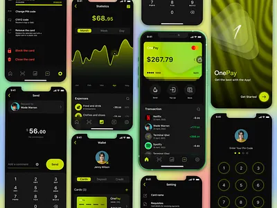 Mobile Banking - UI/UX design app bank banking branding card chart design finance mobile mobile app modern payment statistic transaction ui ui design uiux ux wallet web design