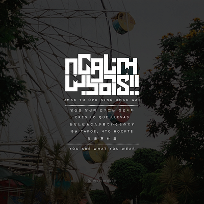 Ngalam mbois branding clothing design graphic design illustration typoart vectorart