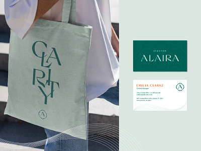 Aventon Alaira – Tote Bag & Business Card bag design bag designs bags branding business card business cards cards design graphic design logo merch merch design merchandise tote bag tote bags tote design totes visual identity