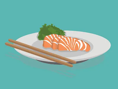 Shashimi design graphic design vector