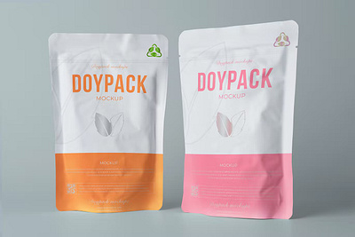 Doypack Packaging Mockup app branding cute design doypack foil illustration logo mockup packaging packaging design