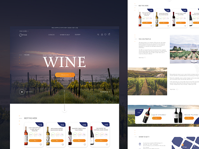 Wine E-comm branding design logo ui ukraine ux wine