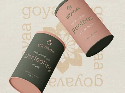 Goyavaa packagings design art direction branding coral corporate corporate identity design graphic design graphiste freelance green logo logo design logo designer mockup organic pack shot packagings tea tea box