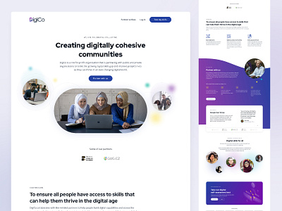 DigiCo Website homepage design homepage ux ui landing page design landing page ui landing page ux ui ngo website design responsive homepage design uiux design web app design web design website design website ux ui