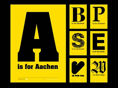 A is for ... alphabet design graphic design typography vector