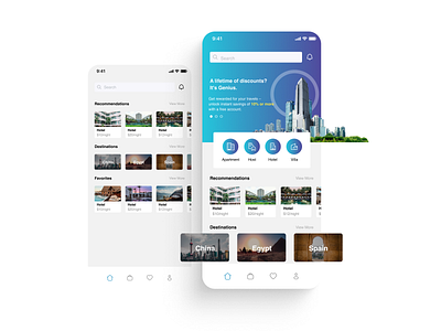 Hotel Booking app design application dailyui design figma ui