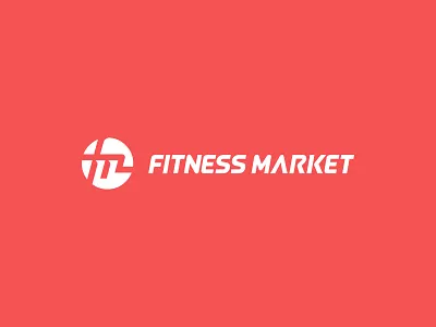 Fitness Market branding f fitness graphic design logo m motion pink sport