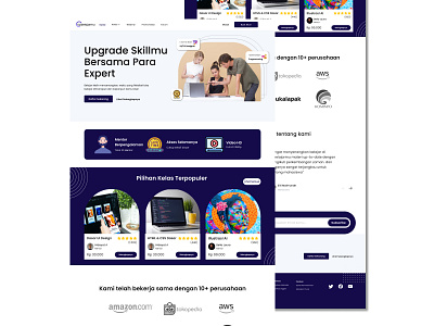 Upbelajarmu - Landing Page landing page learning ui design